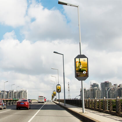 Light Pole Poster LED Display